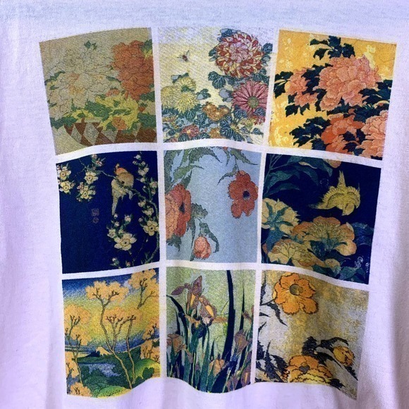 FIFTH SUN Short‎ Sleeve Floral Flower Crop T-Shirt Top - Picture 2 of 5
